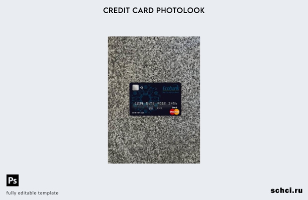 цифровая загрузка шаблона лицевой стороны мастер карты Benin Ecobank с фотоизобр